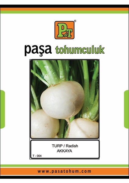 Akkaya Beyaz Turp Tohumu 500 Gr. TAB500