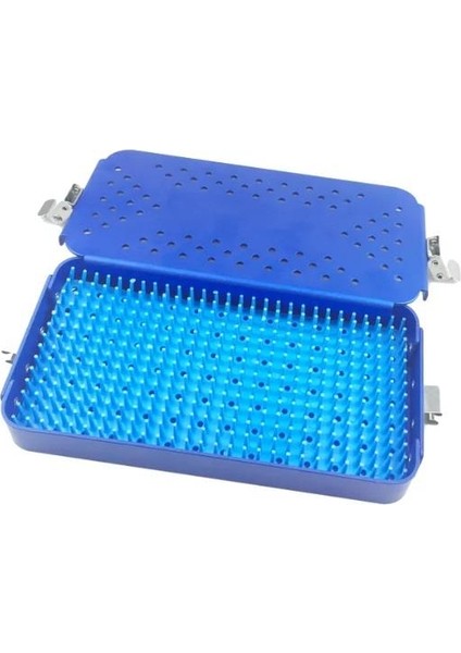 Sterilizasyon Konteyneri 19X10 cm Mikrovasküler Cerrahi Dezenfeksiyon Alet Mikrocerrahi Alüminyum Sterilizasyon Konteyner fırsatları