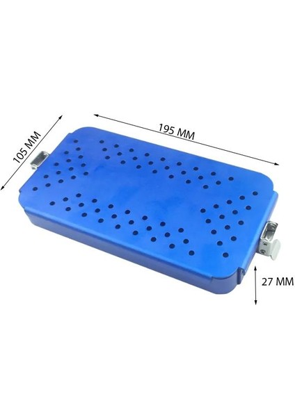 Sterilizasyon Konteyneri 19X10 cm Mikrovasküler Cerrahi Dezenfeksiyon Alet Mikrocerrahi Alüminyum Sterilizasyon Konteyner indirimleri