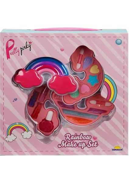 2601 Sun-Rst-Prp-Güzellik Set Makyaj Gökkuşağı Şekilli 3 Katmanlı - Sunman
