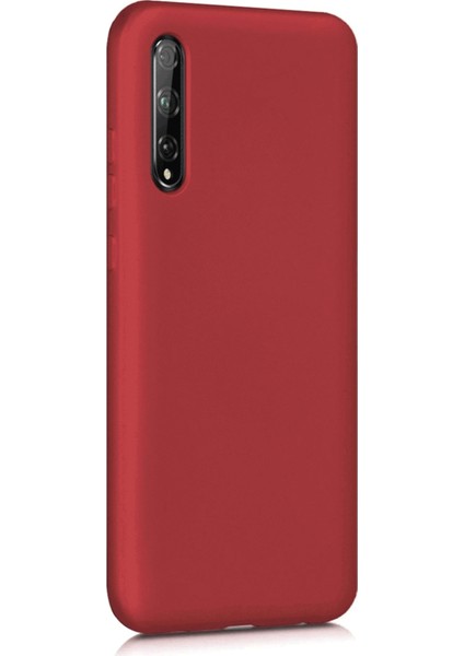 Huawei Y8P Kırmızı Silikon Rubber Kılıf Arka Kapak