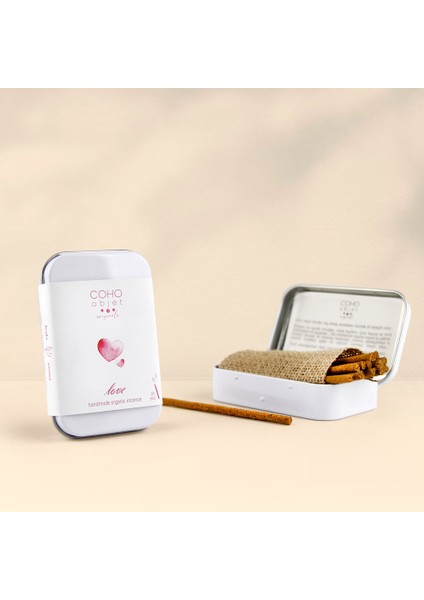 Coho Natural Love El Yapımı Organik Çubuk Tütsü (Lavanta - Karanfil - Tarçın - Benzoin)