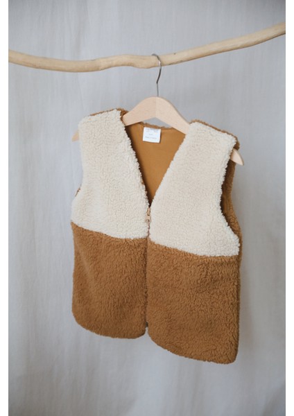 Teddy Peluş İçi Astarlı Bebek Çocuk Yelek modelleri