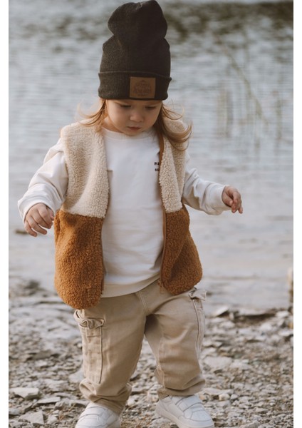 Teddy Peluş İçi Astarlı Bebek Çocuk Yelek fırsatları