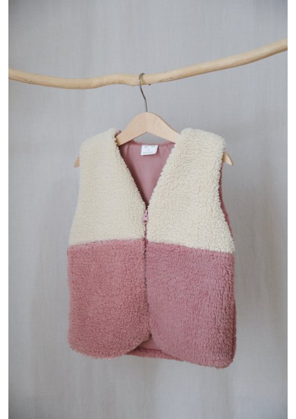 Teddy Peluş İçi Astarlı Bebek Çocuk Yelek modelleri