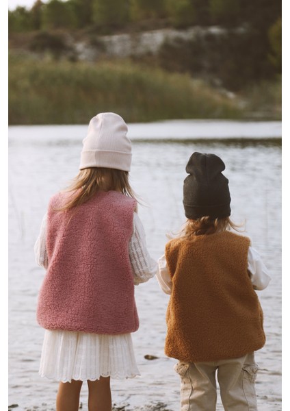 Teddy Peluş İçi Astarlı Bebek Çocuk Yelek fırsatları