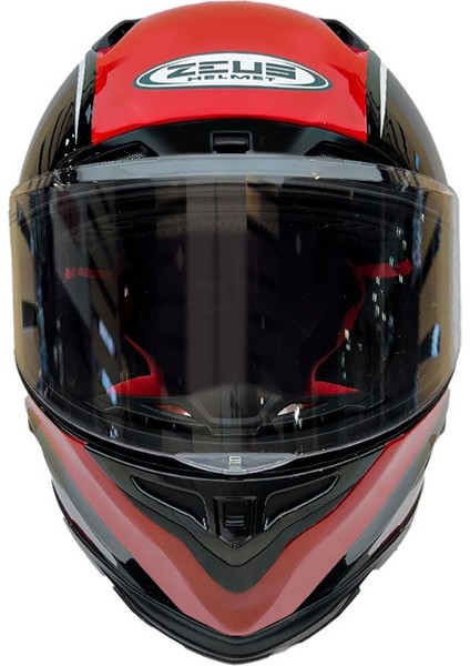 Zs-1800b Kapalı Kask Carbon Am9 Kırmızı