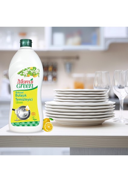 Mom's Green 5'li Set Bitkisel Elde Bulaşık Temizleyici Limon  5 x 750 ml