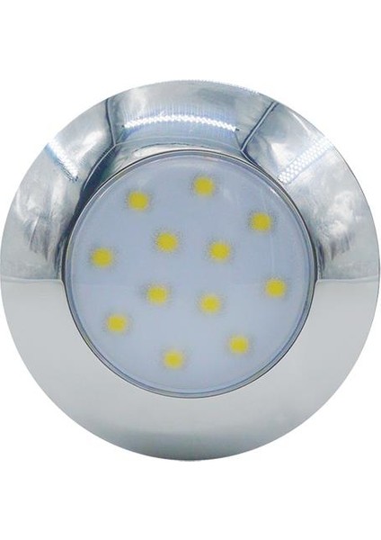 Ocean Marine Aqualed Tavan Lambası, 12 Leds, 12V/28V, Krom