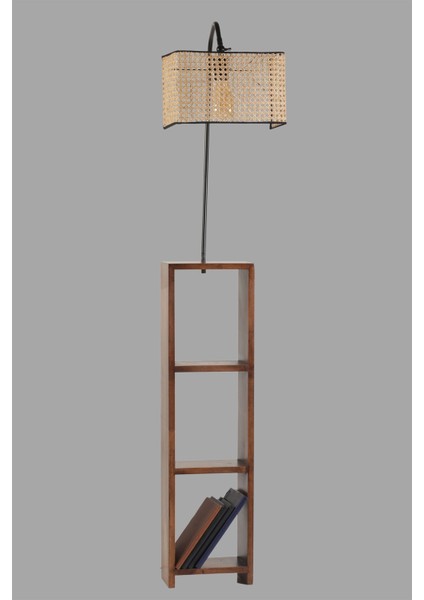 Stelo Siyah Dikdörtgen Rattan Lambader