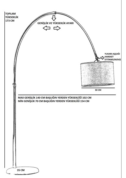 Vargas Mat Krom Rattan Başlıklı Lambader