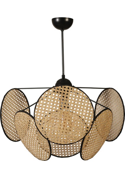 Hera Silindir 6 Lı Rattan Avize