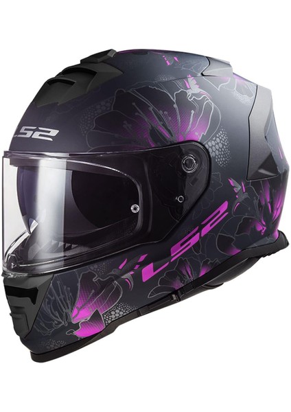 Storm 2 Burst Mat Siyah-Pembe Kask