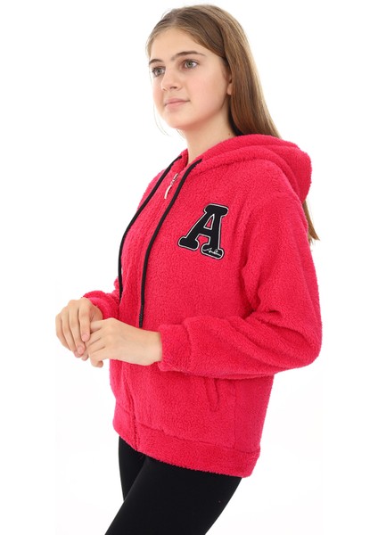 Angelos Girls Kız Çocuk Welsoft Peluş Ceket 7 -13 Yaş LX280