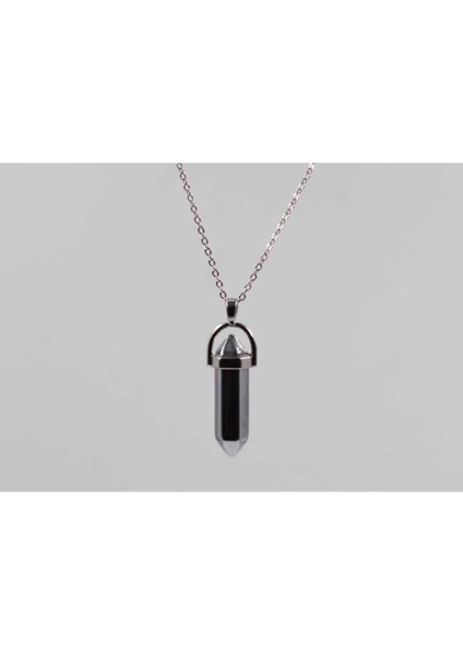 Terahertz Taşı Doğaltaş Kolye