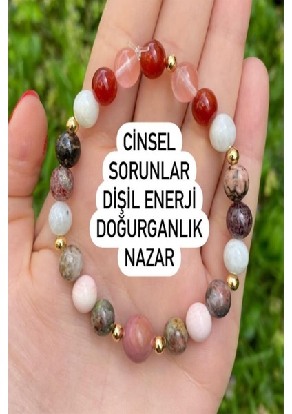 Doğal Taş Cinsel Sorunlar Dişil Enerji ve Nazar Bilekliği