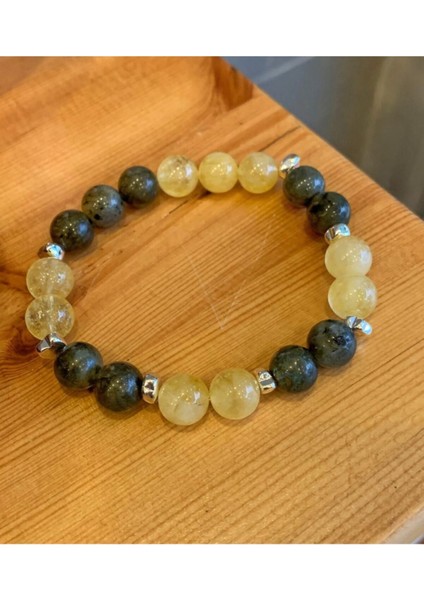 Sitrin & Labradorit Taşı Bileklik