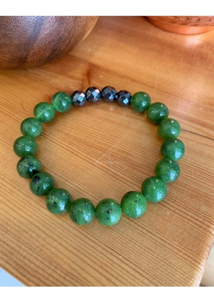 Yeşim & Hematit Taşı Bileklik