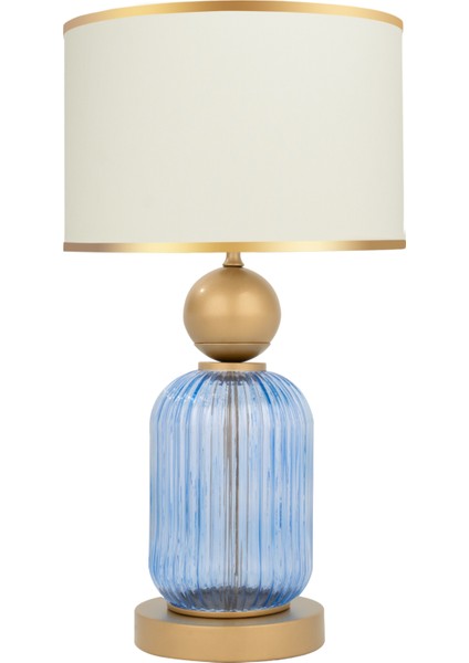 Lotus Royal Blue Cam Abajur