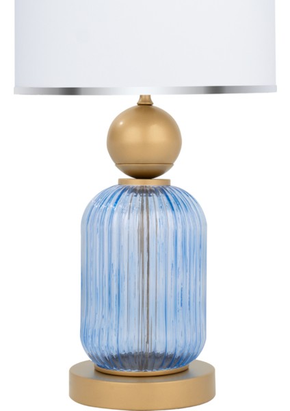 Lotus Royal Blue Cam Abajur