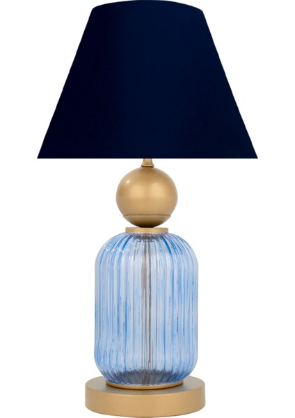 Lotus Royal Blue Koni Cam Abajur