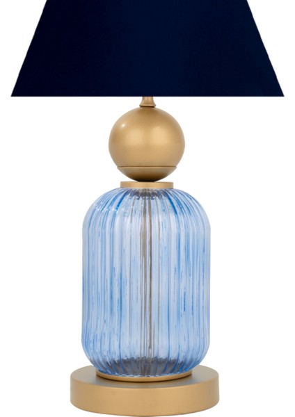 Lotus Royal Blue Koni Cam Abajur