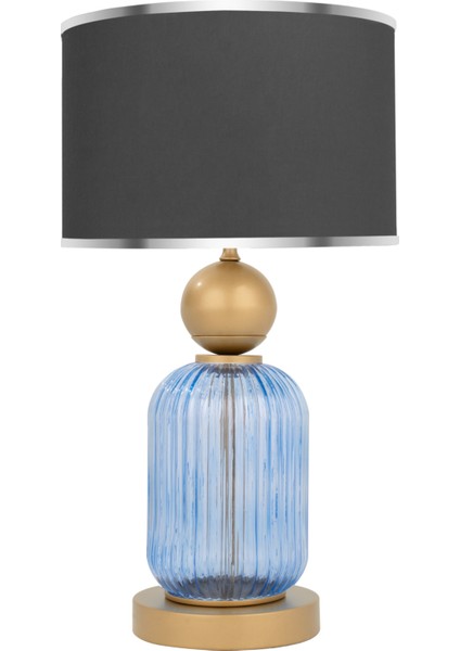 Lotus Royal Blue Cam Abajur