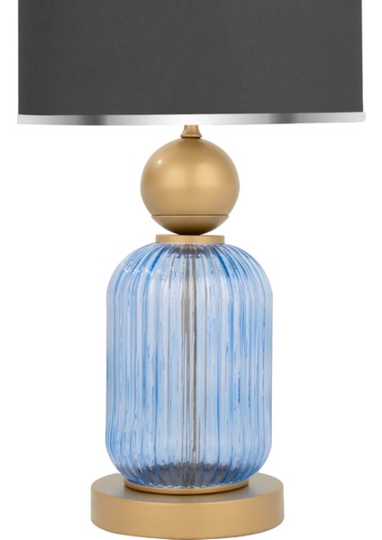 Lotus Royal Blue Cam Abajur