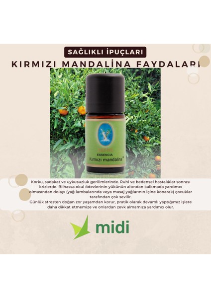 Nuka Defne Kırmızı Mandalina Organik 5ml MIDI-230000044 fiyatları