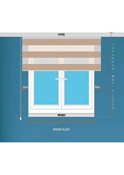 Beyaz Geniş Pliseli Zebra Stor Perde Etek Dilimli (Alüminyum Kasa+Etek Dilimi Hediye