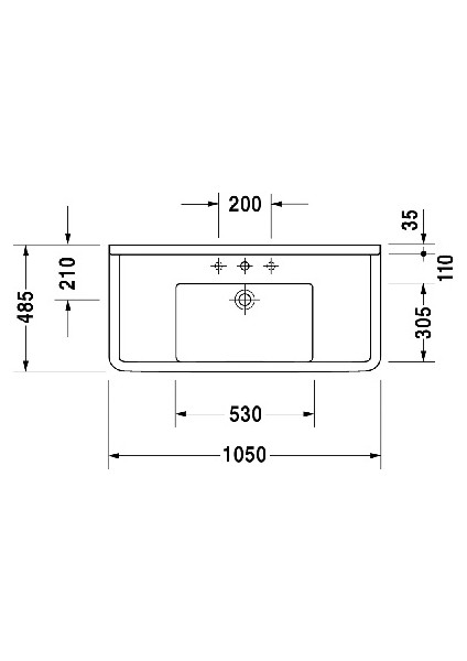 Lavabo Starck 3 Etajerli 105 Cm fiyatları