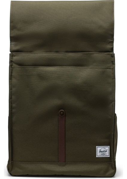 City Unisex 13"/14" Inc Uyumlu Mıknatıslı Kapamalı Haki Laptop Ipad Sırt Çantası