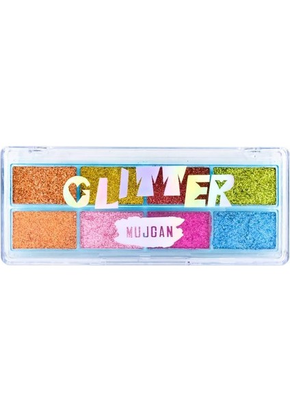 8' li Renkli Glitter Far Paleti No:2