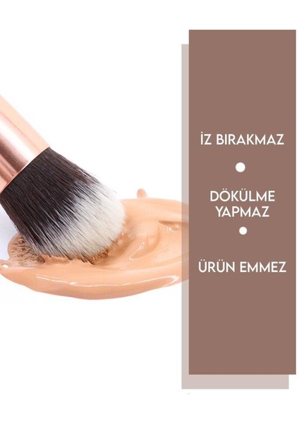2'li Allık ve Fondöten Fırçası Seti