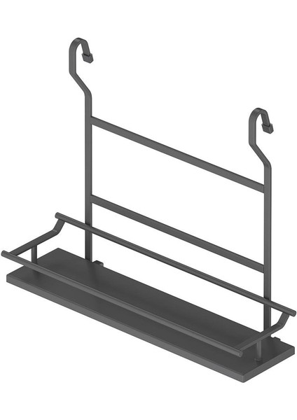 Ahşap Tek Küçük Raflı Baharatlık Antrasit modelleri