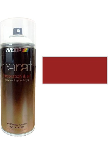 Carat Sprey Boya Karmen Kırmızı Parlak 400 ml - RAL3002