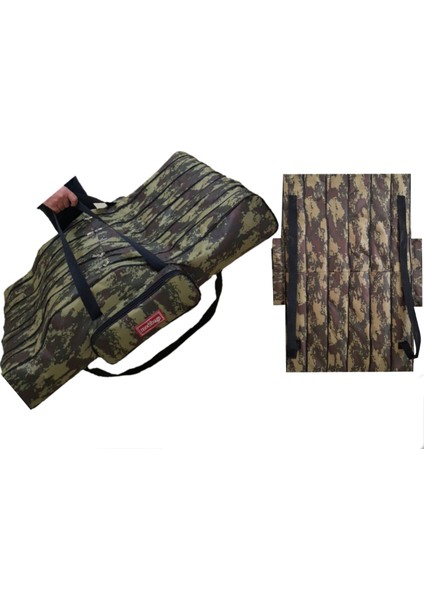 80 cm 6 Göz Olta Kamış Çantası Makinayı Sökmeden 12 Adet Olta Sığar