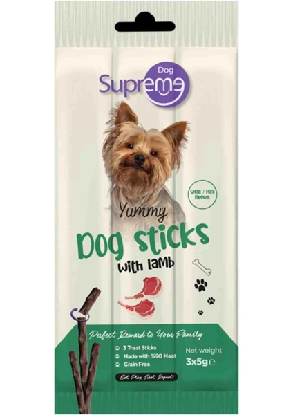 Dog Kuzu Etli Köpek Ödül Çubuğu 3X5GR