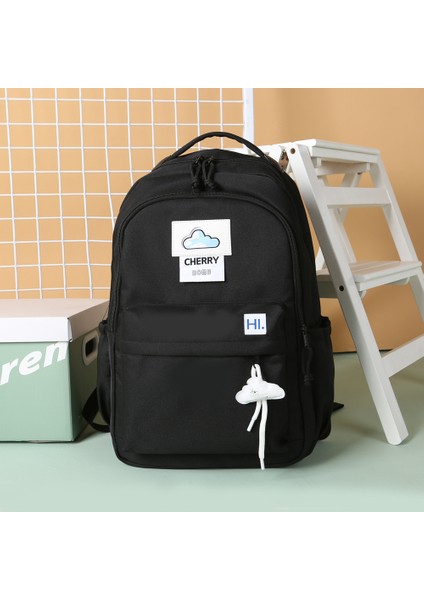 Yeni Sırt Çantası Kız Okul Çantası Sırt Çantası Bulut Şekli Basit (Yurt Dışından)