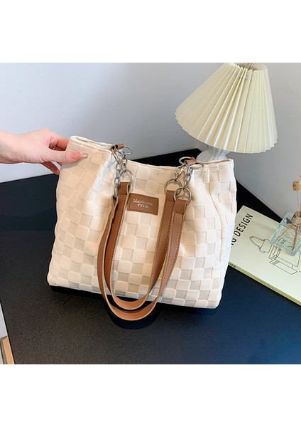 Büyük Kapasiteli Retro Modaya Uygun Moda Banliyö Çantası Omuz Çantası (Yurt Dışından)