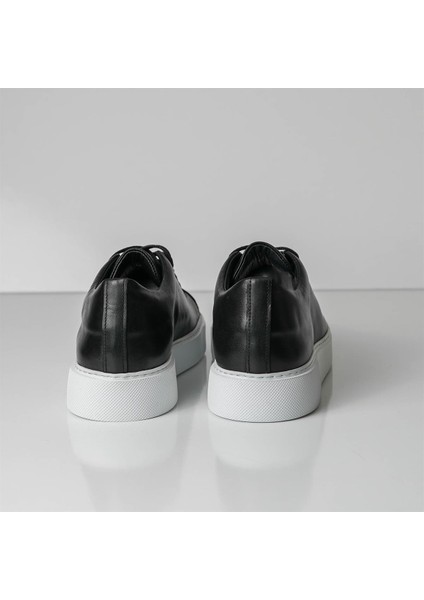 Marcellus Model Gerçek Deri Erkek Siyah Casual Ayakkabı - Erkek Siyah Sneaker modelleri