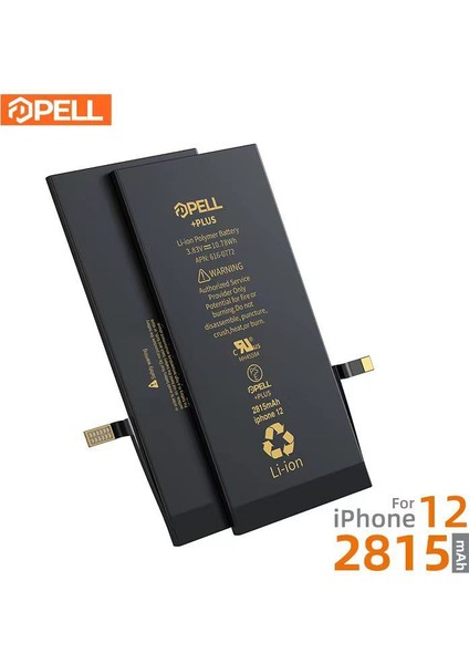 Plus Apple iPhone 12 2815 Mah Güçlendirilmiş Batarya