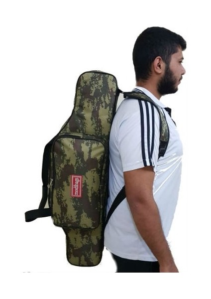 Kamuflaj 135CM 2 Gözlü Lüx Olta Çantası