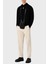 Relaxed Fit Kapüşonlu Kanguru Cepli Yün Karışımlı Triko Sweat Erkek Sweat 6R1MX7 1mnbz F008 2