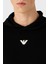 Relaxed Fit Kapüşonlu Kanguru Cepli Yün Karışımlı Triko Sweat Erkek Sweat 6R1MX7 1mnbz F008 4