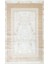 Sateen St 17 Beıge Hav Toz Vermez Yıkanabilir Kaymaz Ince Dokuma Modern ve Şık Makine Dokuması Halı 1