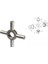 Coragear Mercedes Benz 3340 Diferansiyel Beyin Istavroz Mili OEM/81356080035 2