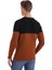 Tütün Comfort Fit Desenli Pamuklu Bisiklet Yaka Casual Triko Kazak 5