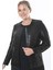 Büyük Beden 3810 Siyah Ceket Bluz Takım 3
