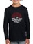 Pokemon Pokeball Uzun Kol Çocuk Tişört Siyah 2